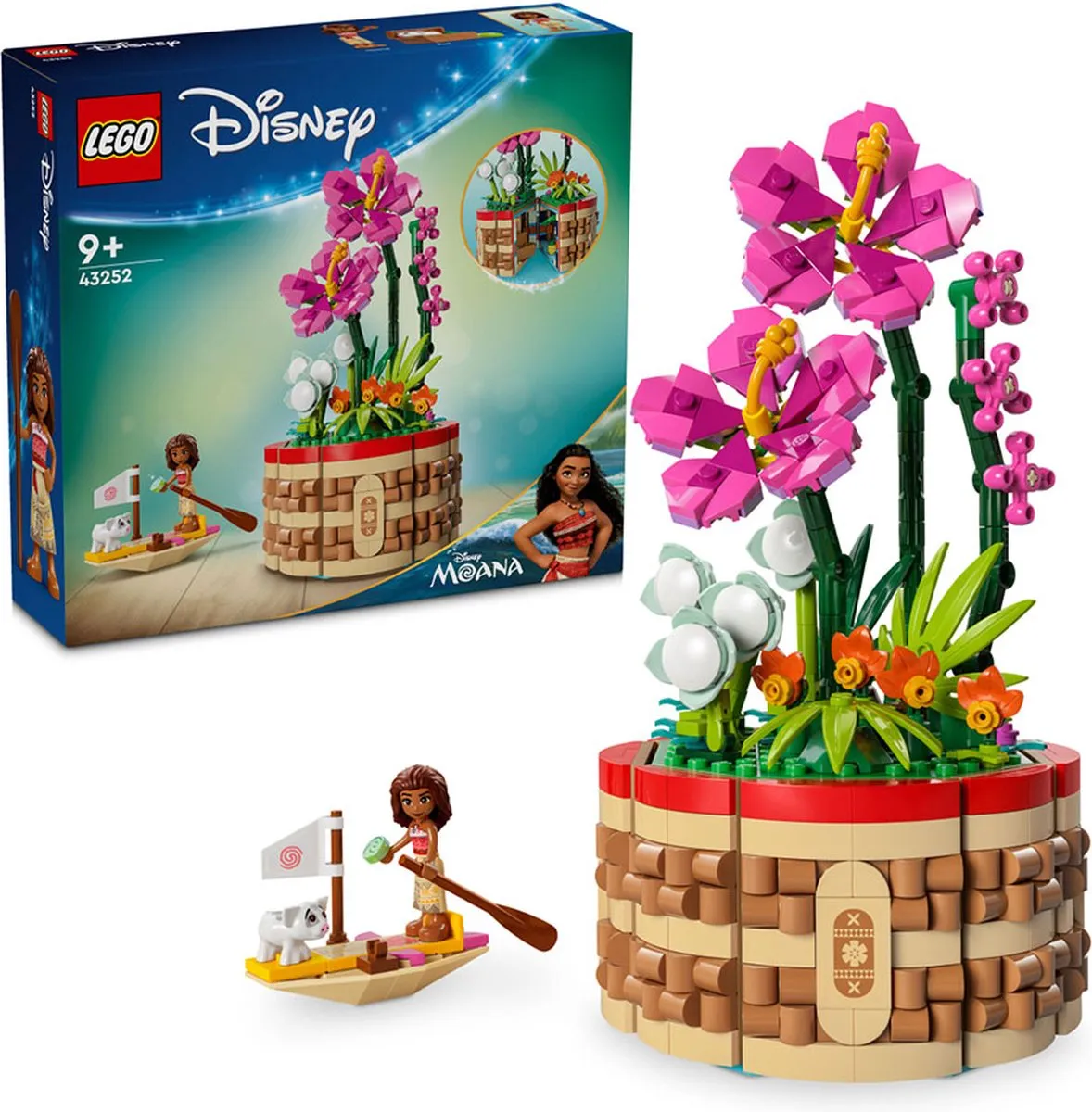 LEGO Disney Princess Vaiana Bloempot 43252 - 619 Stukken