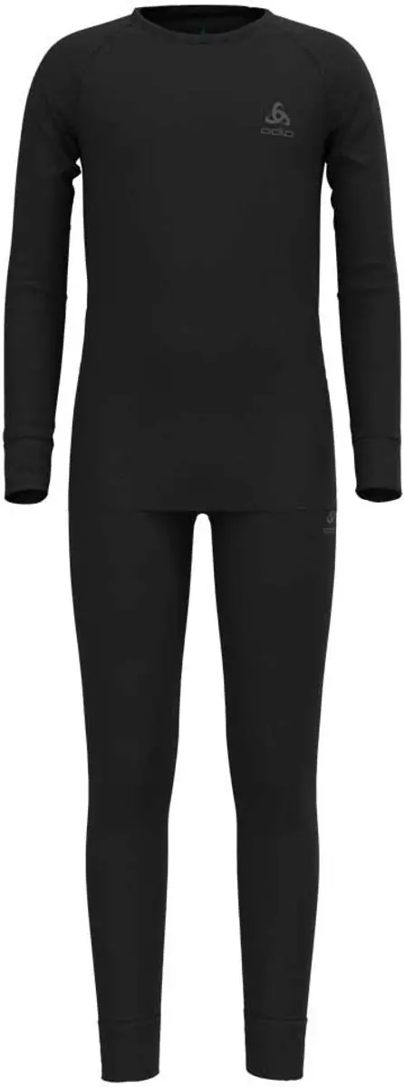 Odlo Set Merino 200 Lange Mouwen Basislaag Zwart 4 Years Jongen