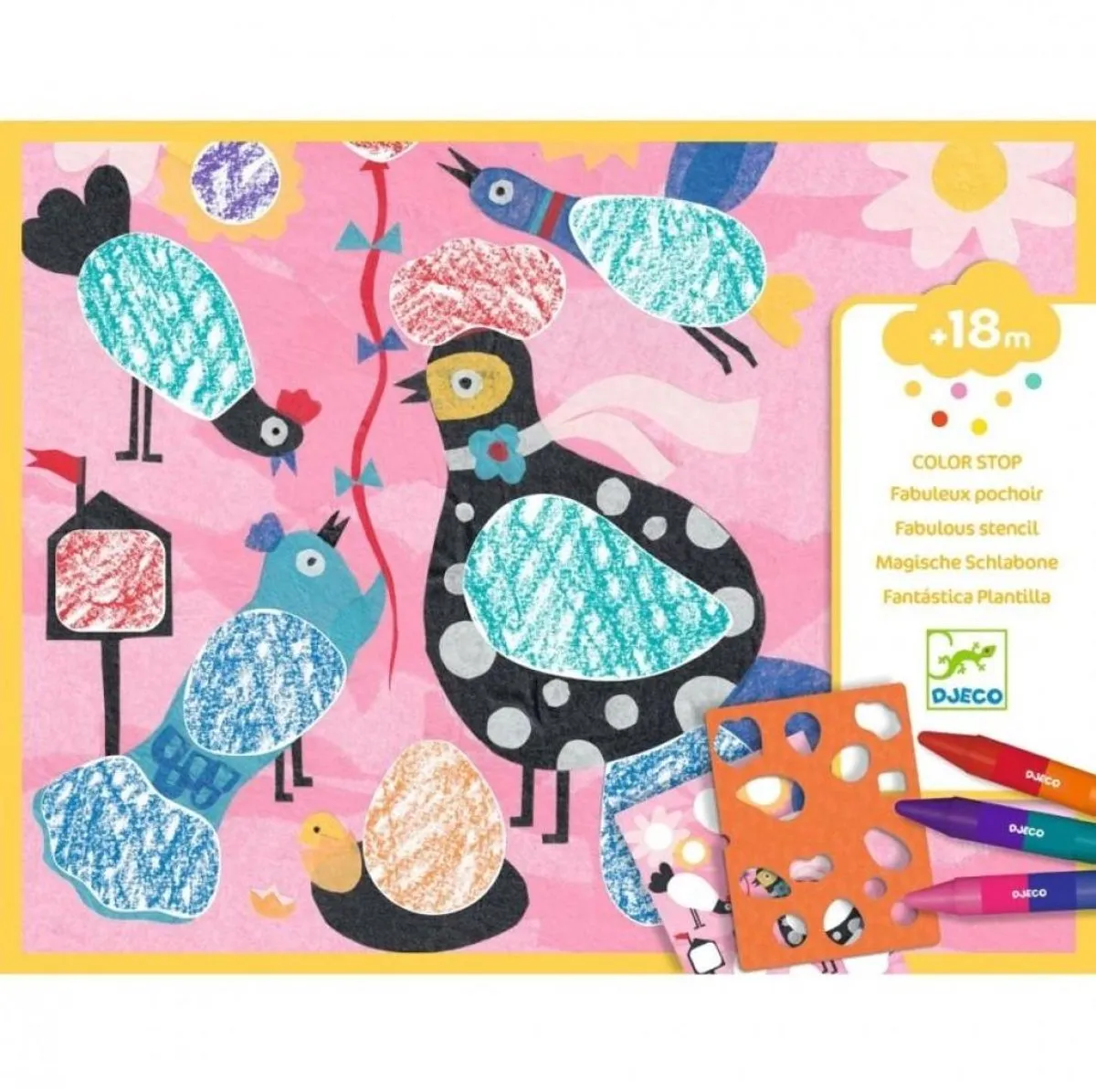 Djeco Birdie & Co Kleurdoos - Multicolor - afbeelding 6 van 6