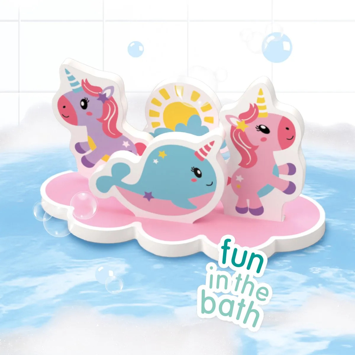 SES Creative Tiny Talents HC13253 Eenhoorn Bad Eiland - Multicolor