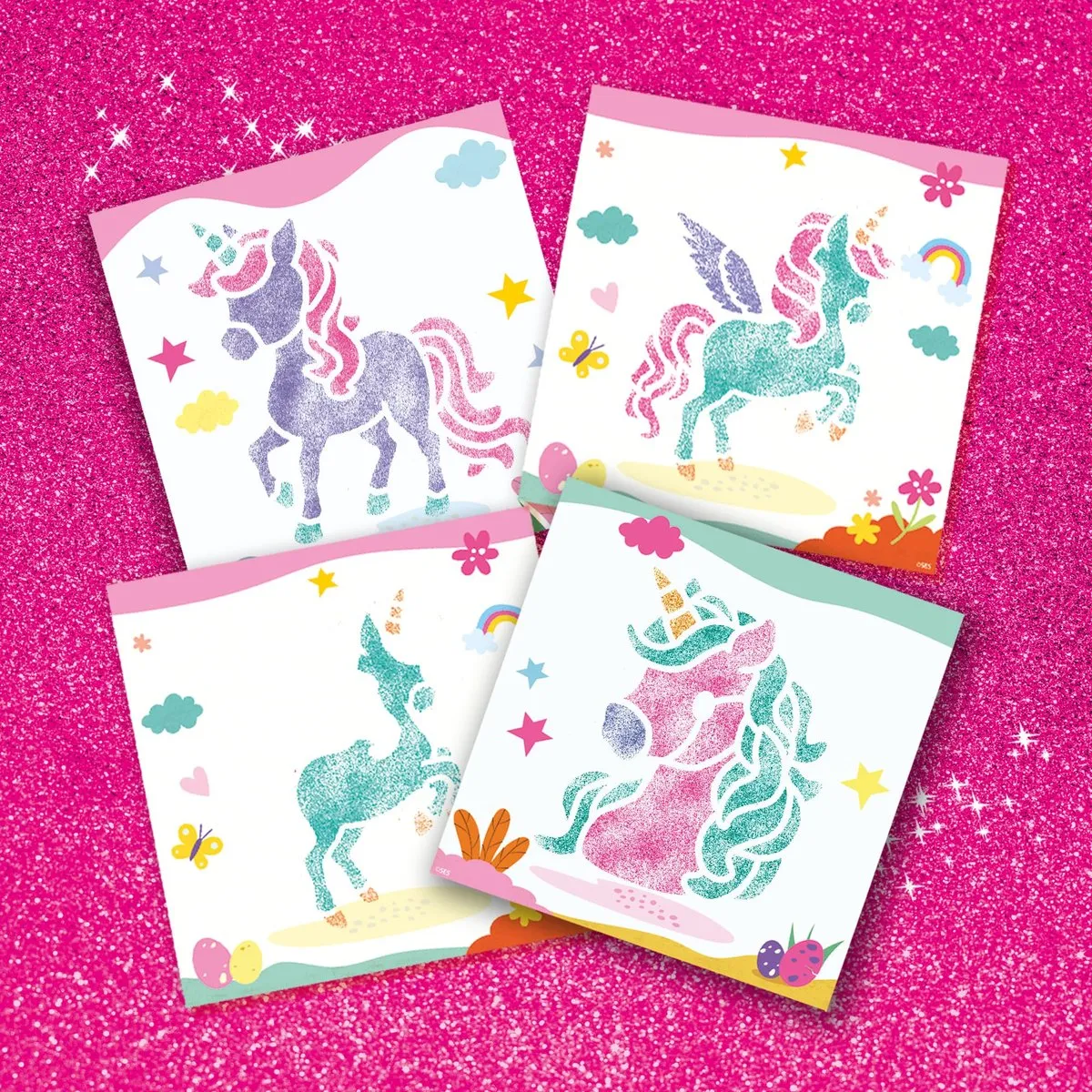 SES Creative Unicorn Blow Airbrush Pens - 12 Stuks - Wasbaar