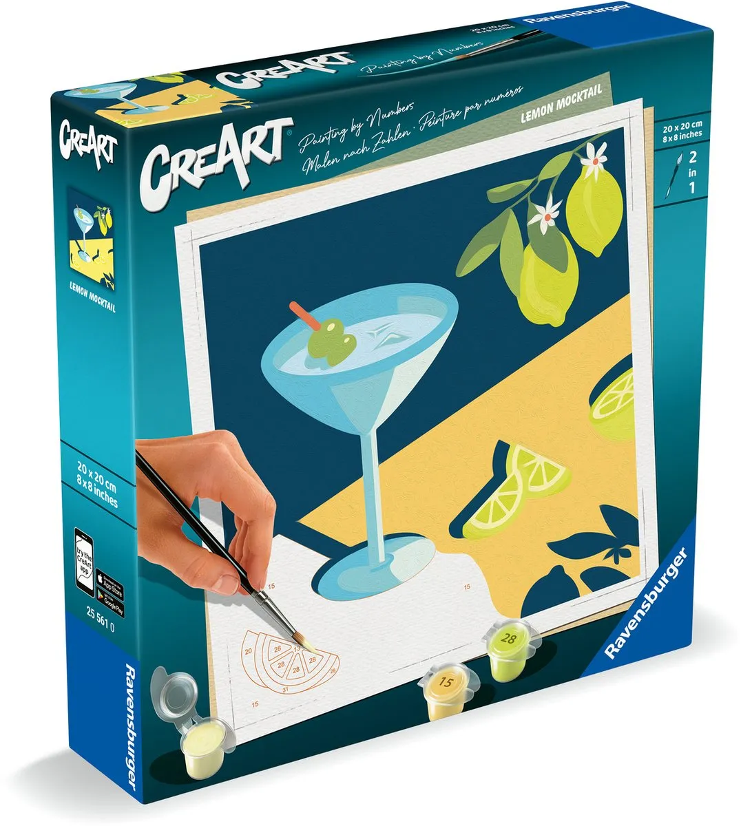 Ravensburger Schilderen op Nummer Citroen Canvas 20x20cm