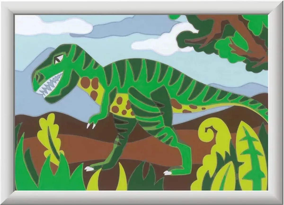 Ravensburger Schilderen op Nummer Dinosaurus - Multicolor