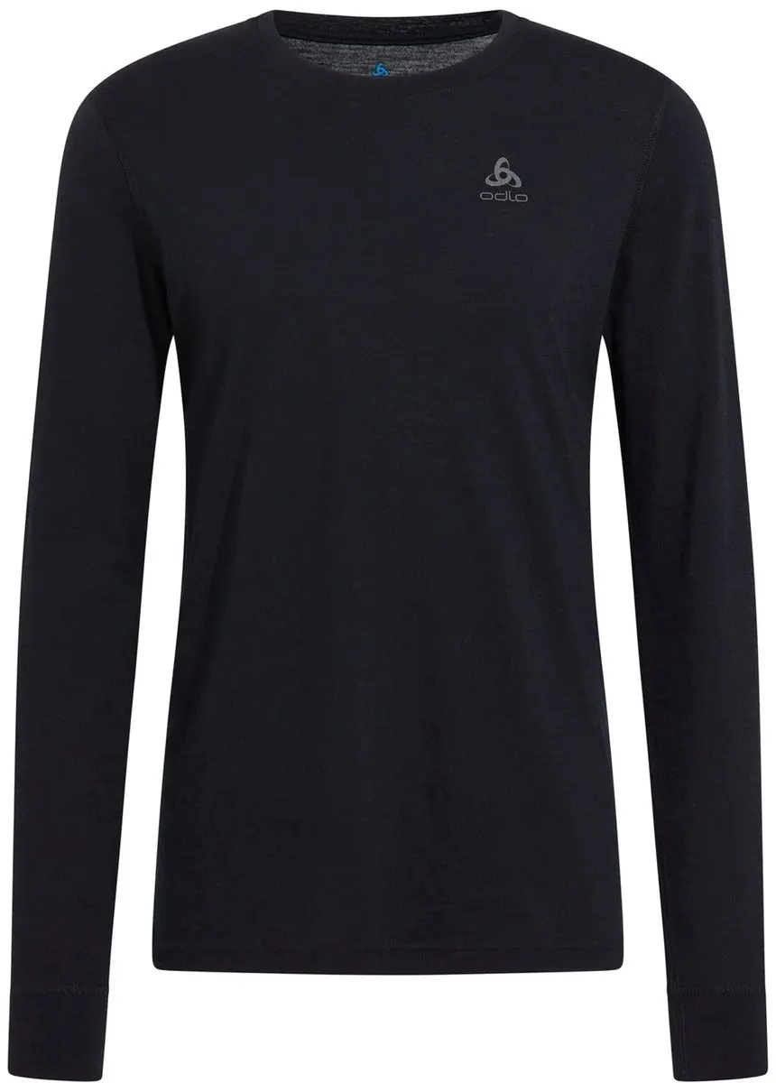 ODLO Natural Merino 200 Thermoshirt Lange Mouwen - S - Zwart - afbeelding 6 van 6