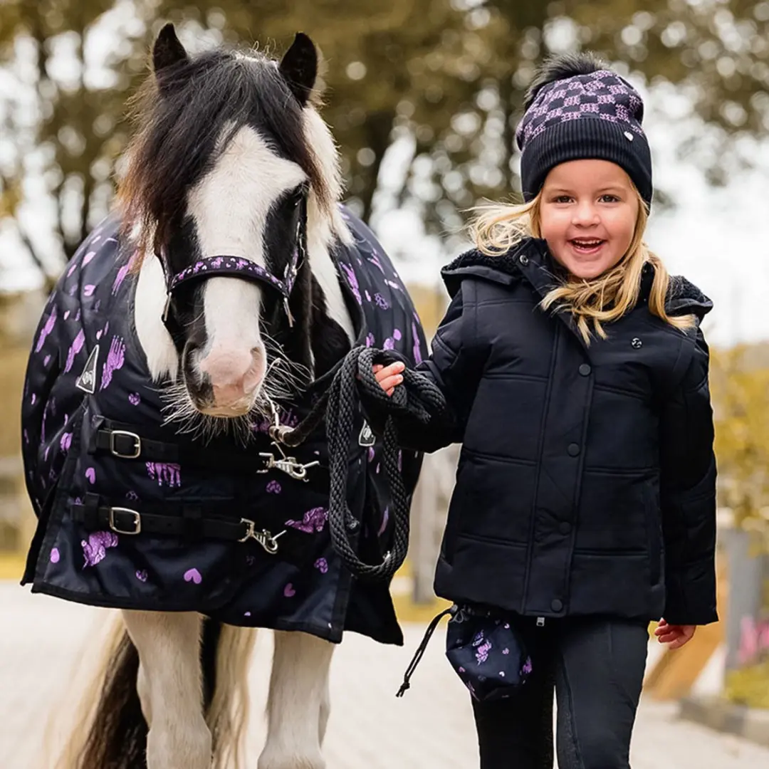QHP Rayah Winterjas 140 - Zwart