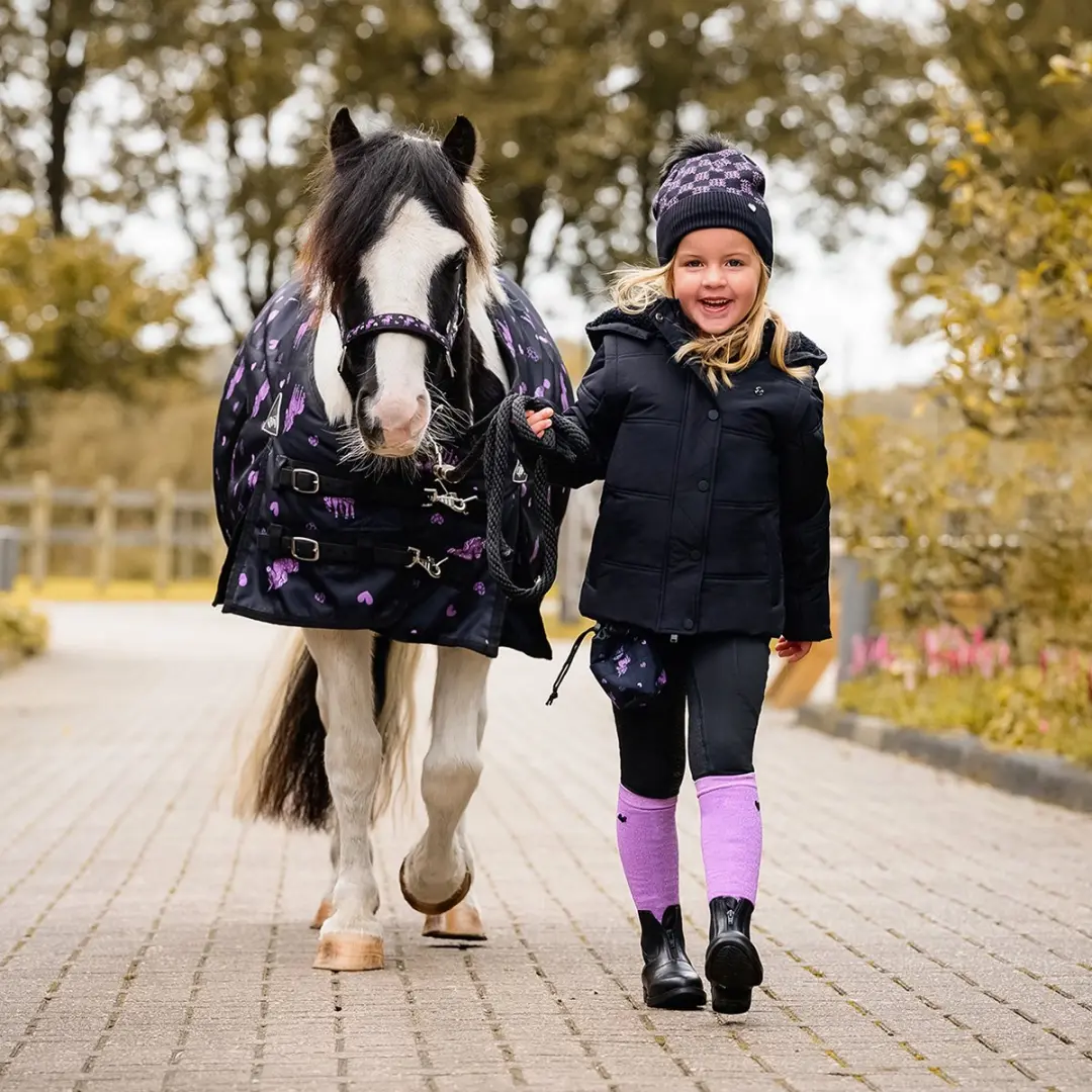 QHP Rayah Winterjas 140 - Zwart