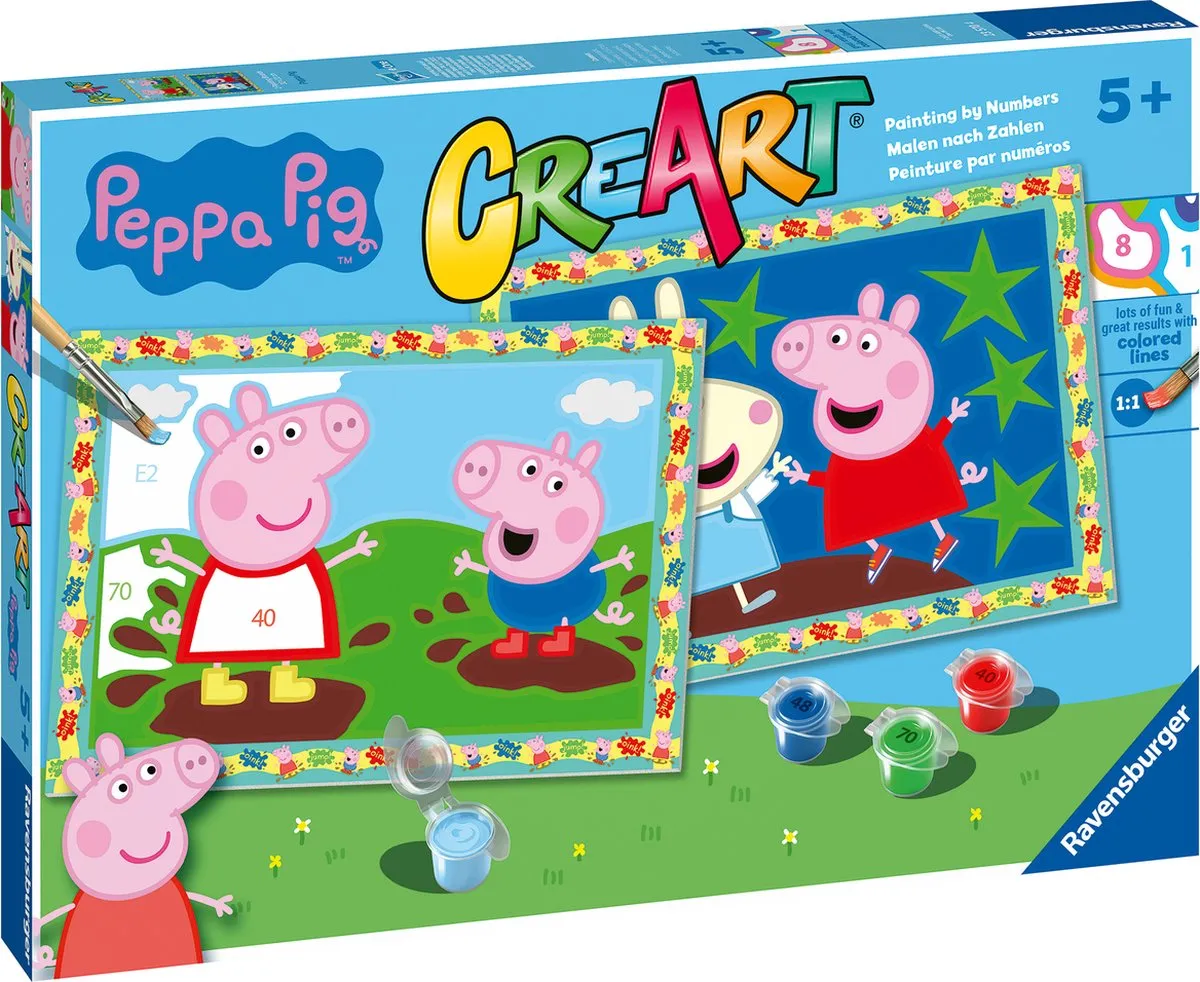 Ravensburger CreArt Peppa Pig Schilderen op nummer