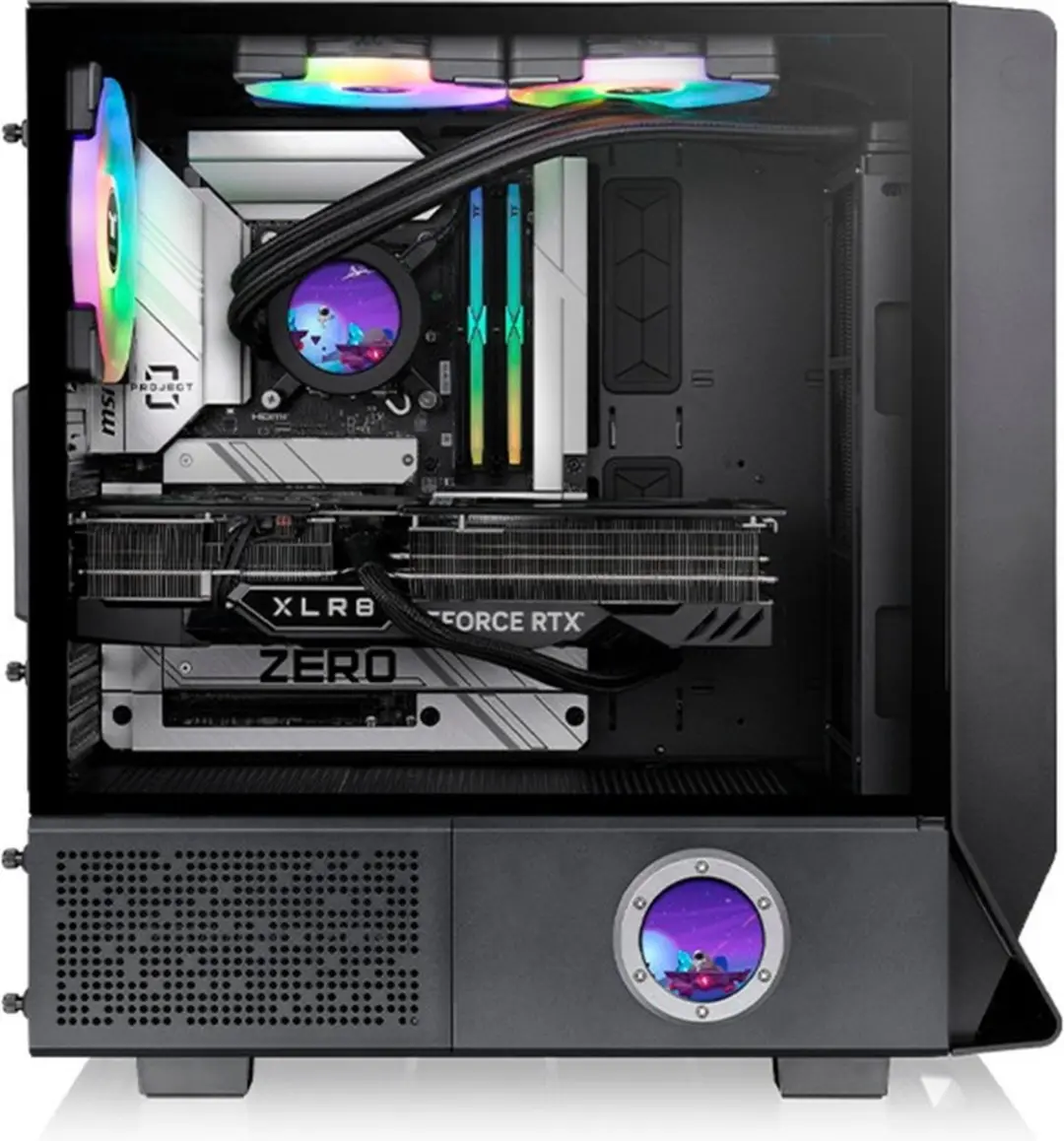 Thermaltake Ceres 350 MX Midi Tower - Zwart - afbeelding 3 van 5