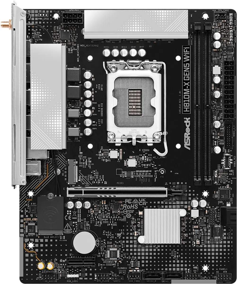 ASRock H810M-X Gen5 WiFi - microATX - LGA1851