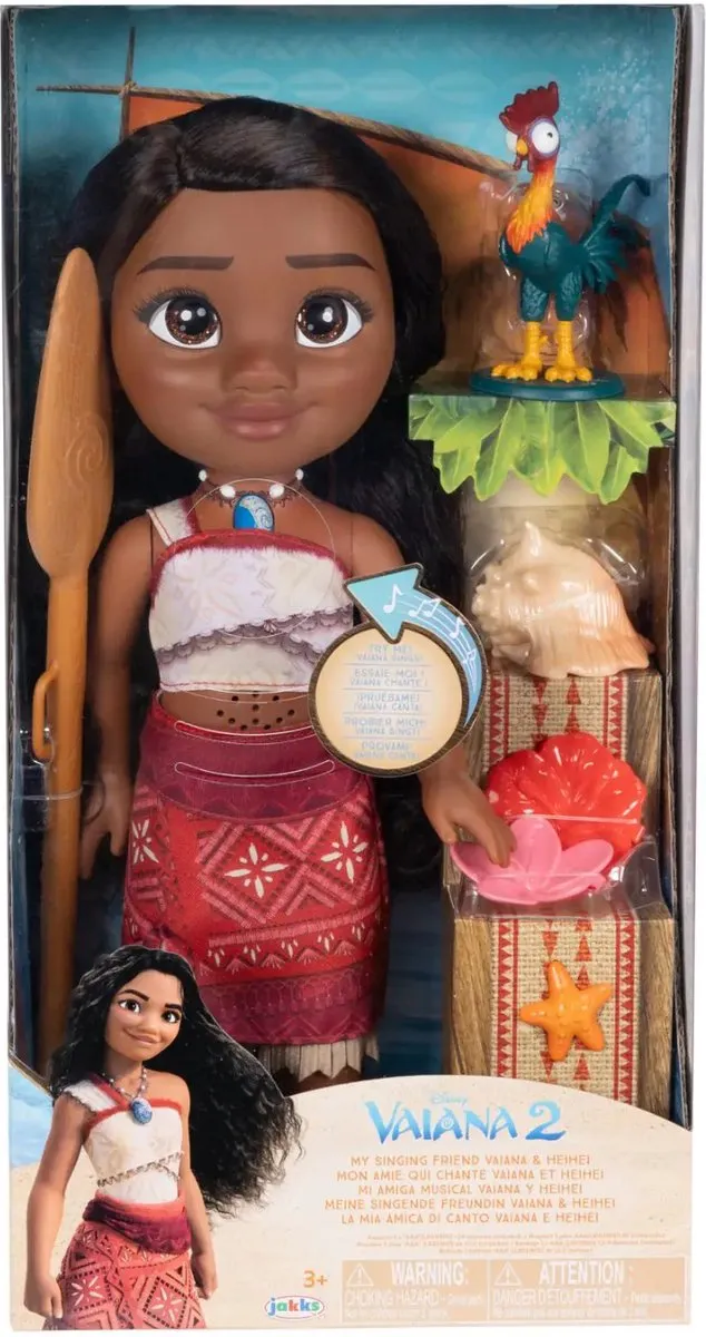Disney Princess Vaiana Zingende Pop 38cm - Multicolor