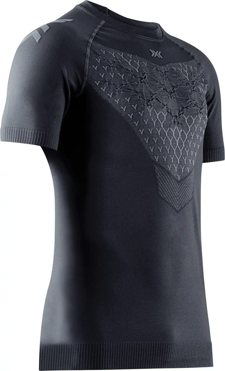 X-Bionic Twyce Run Shirt Korte Mouwen Heren Black/Charcoal
