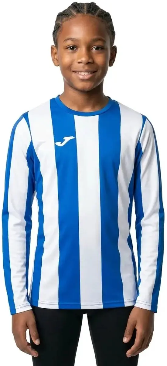 Joma Inter Classic T-shirt Lange Mouwen 140/146 - Royal/Wit