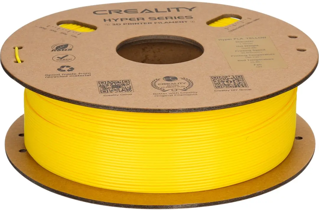 Creality Hyper PLA 3D-Printer Filament 1,75mm - 1kg - Transparent Geel