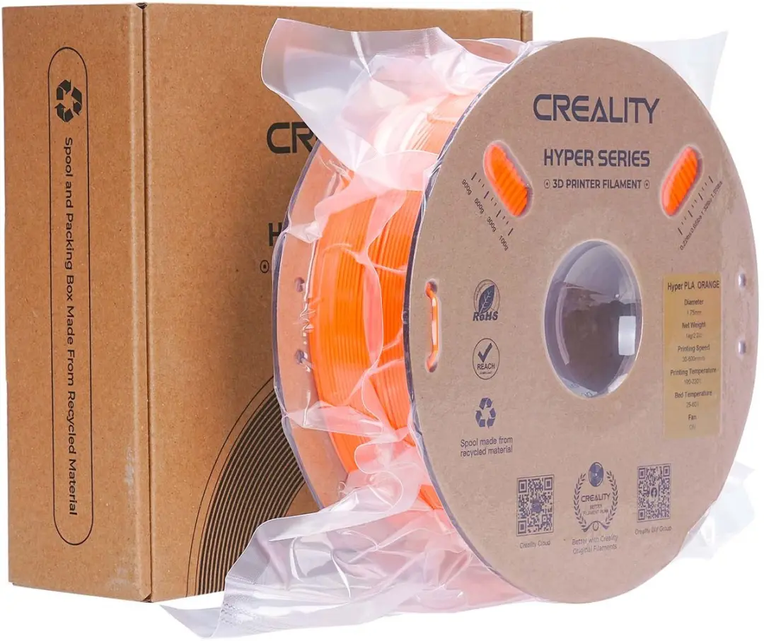 Hyper PLA Filament 1.0mm - Transparant Oranje