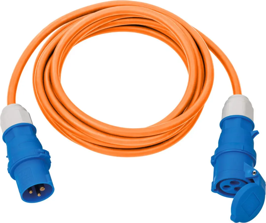 Brennenstuhl Camping Verlengsnoer 5m CEE 3G2,5 - Oranje