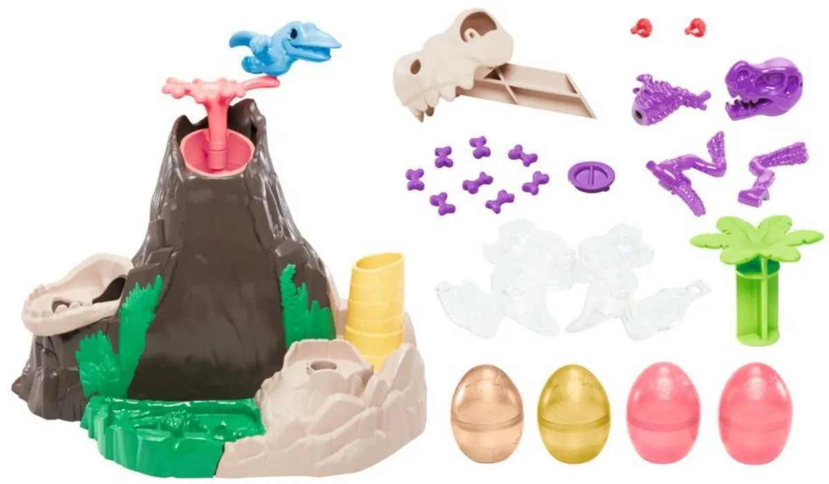 Hasbro Play-Doh Slime Hydro Glitz Dino Vulkaan