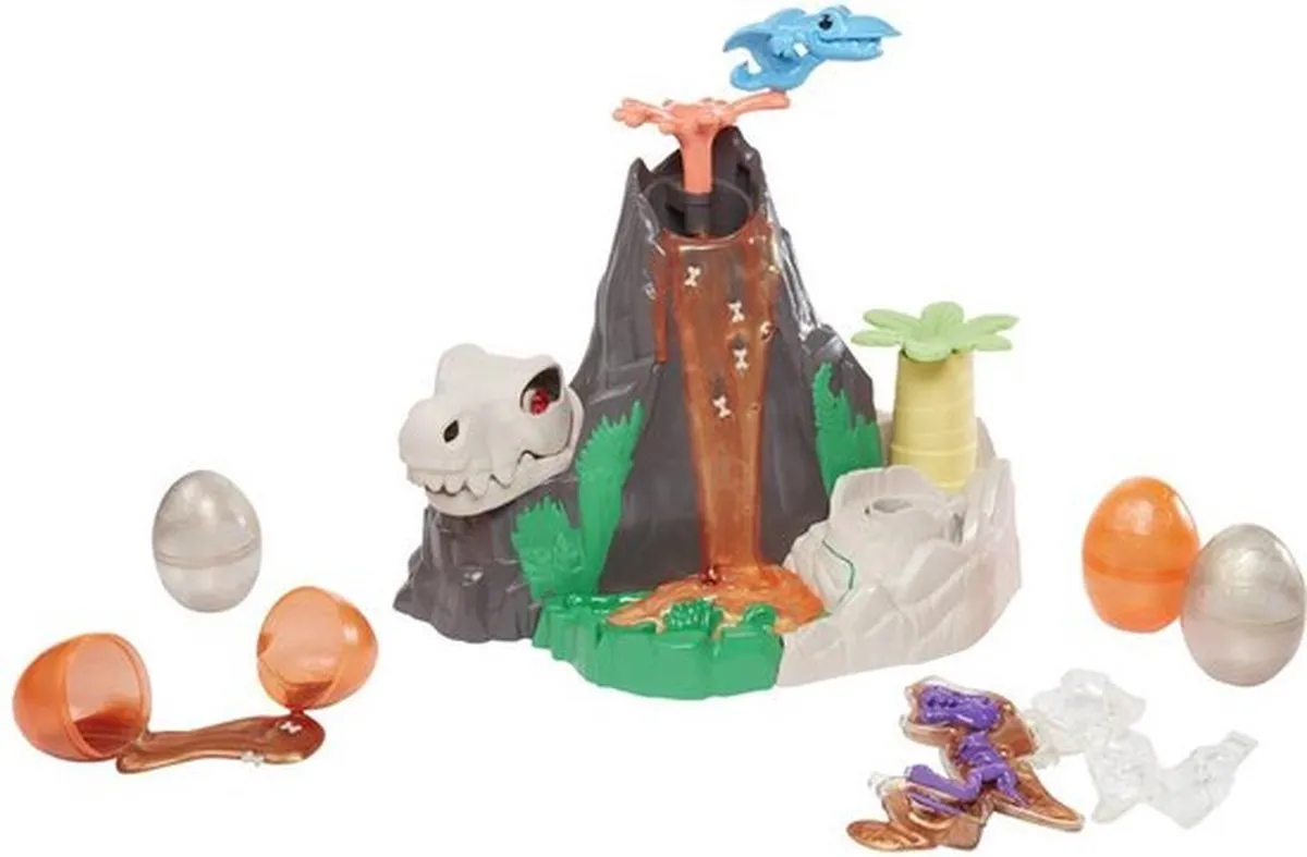 Hasbro Play-Doh Slime Hydro Glitz Dino Vulkaan