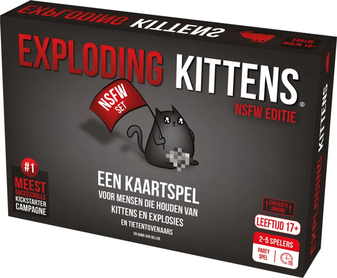 Exploding Kittens NSFW Kaartspel - 2-5 Spelers - EKG-NSFW1-1-NL