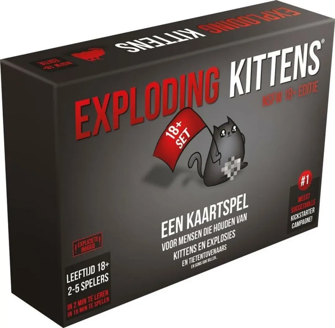 Exploding Kittens NSFW Kaartspel - 2-5 Spelers - EKG-NSFW1-1-NL