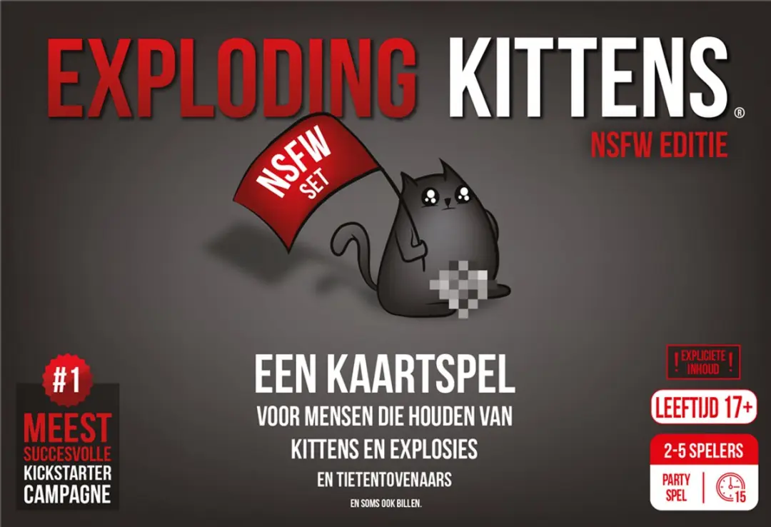 Exploding Kittens NSFW Kaartspel - 2-5 Spelers - EKG-NSFW1-1-NL