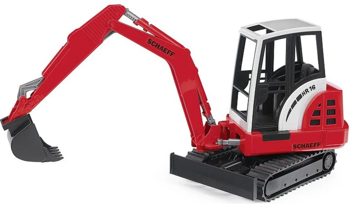 Bruder 2432 Schaeff Mini Baggerkraan - Rood