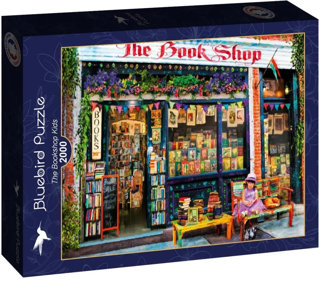 Bluebird Puzzle The Bookshop Kids 2000 Stuks - 2000 Puzzelvezels - Meerkleurig