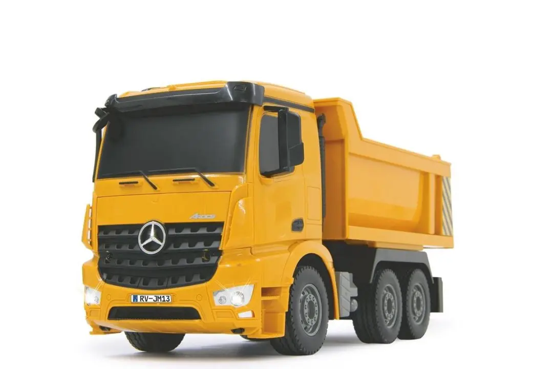 Jamara RC Vrachtwagen Mercedes Arocs Kiepwagen Geel 1:26 - 2,4GHz - afbeelding 6 van 6