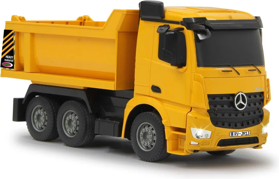 Jamara RC Vrachtwagen Mercedes Arocs Kiepwagen Geel 1:26 - 2,4GHz