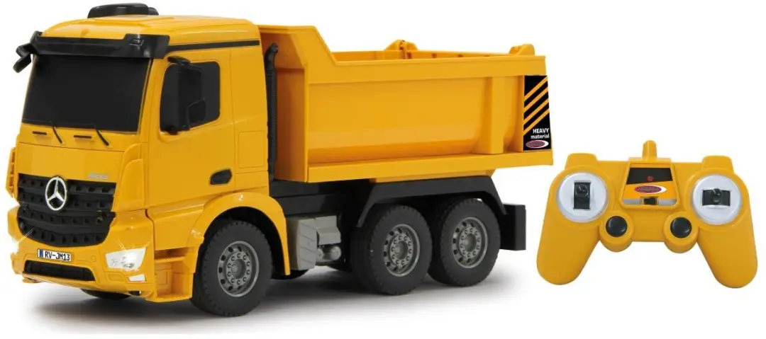 Jamara RC Vrachtwagen Mercedes Arocs Kiepwagen Geel 1:26 - 2,4GHz