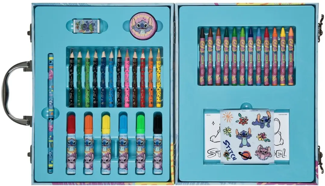 Lilo & Stitch Kleurkoffer - 36 Stuks Multi Colour