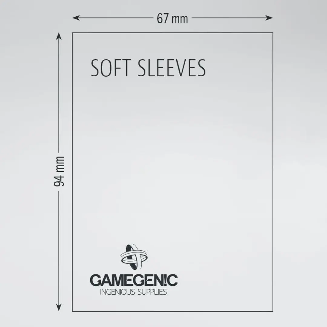 Gamegenic Soft Sleeves GGS10014ML - 100 Stuks - Transparant