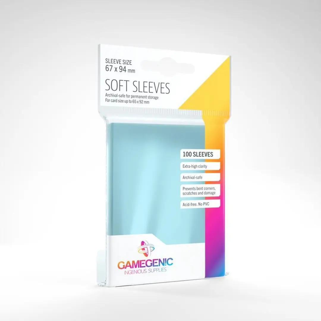 Gamegenic Soft Sleeves GGS10014ML - 100 Stuks - Transparant
