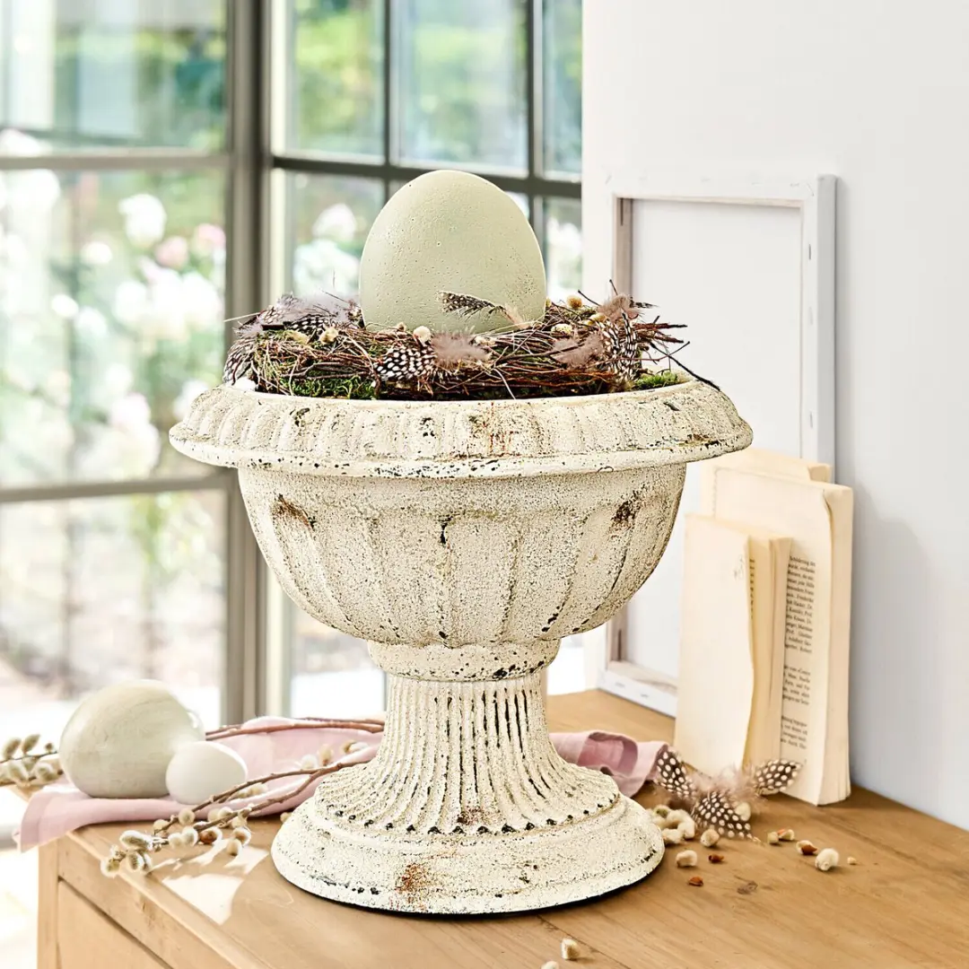 Loberon Decoratief Ei Fauverine - Crème