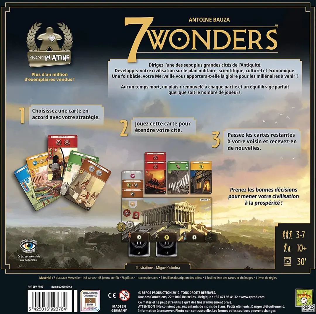 Repos Production Asmodee 7 Wonders 2nd Edition - Bordspel - 3-7 Spelers