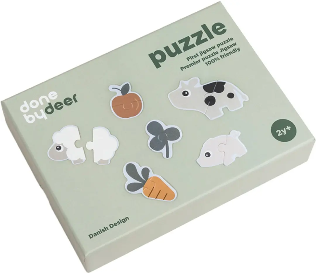 Done by Deer Puzzel Tiny Farm First Jigsaw Puzzel Set