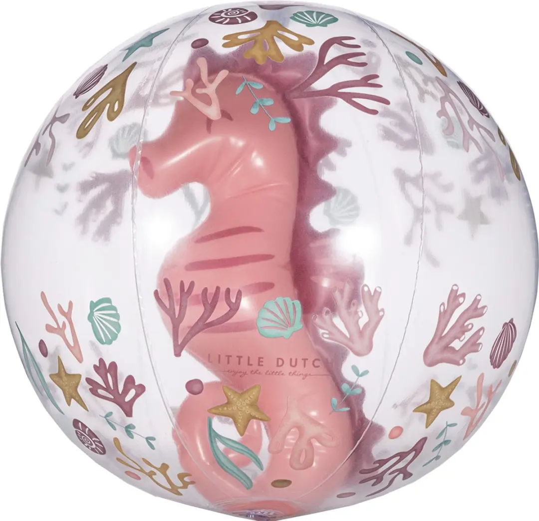 Little Dutch Strandbal 3D Ocean Dreams - Roze