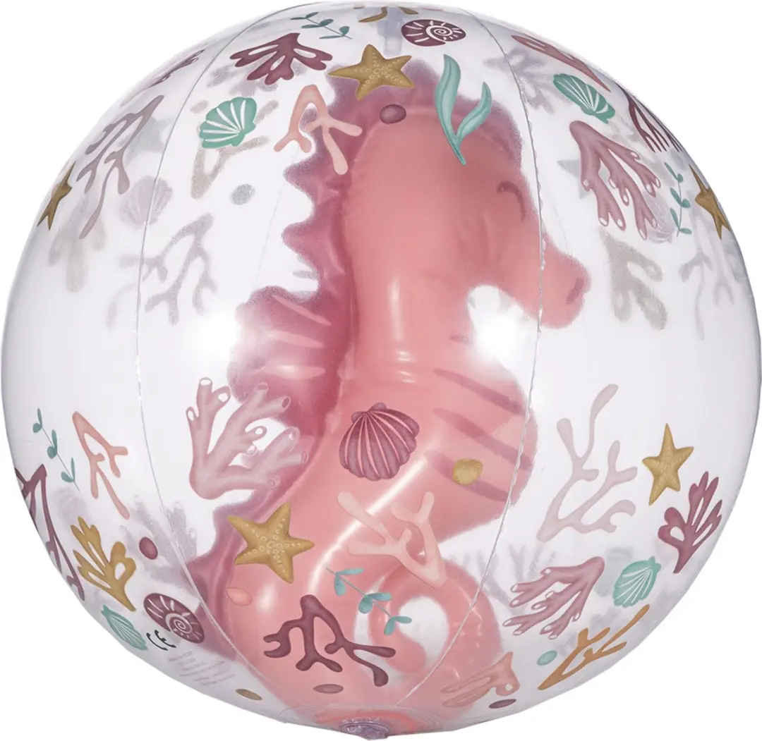 Little Dutch Strandbal 3D Ocean Dreams - Roze