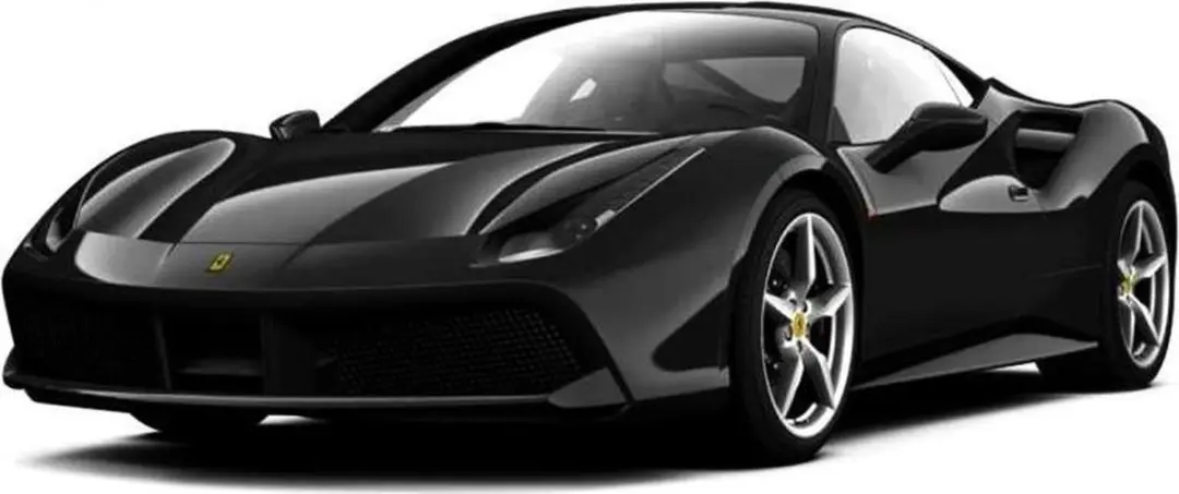 Bburago Modelauto Ferrari 488 GTB 2015 zwart 1:43