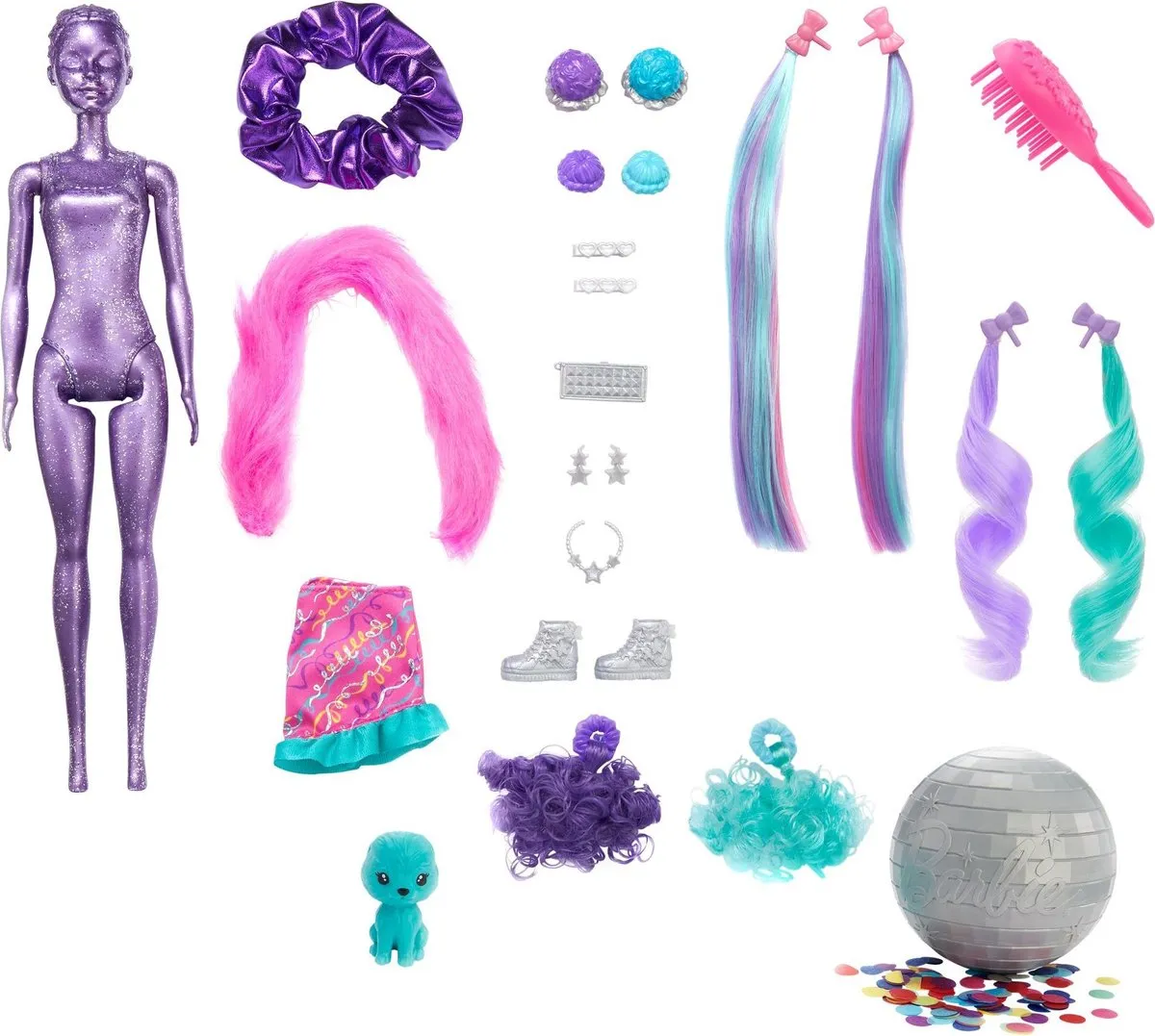 Barbie Color Reveal HBG41 Pop - Paars/Multicolor