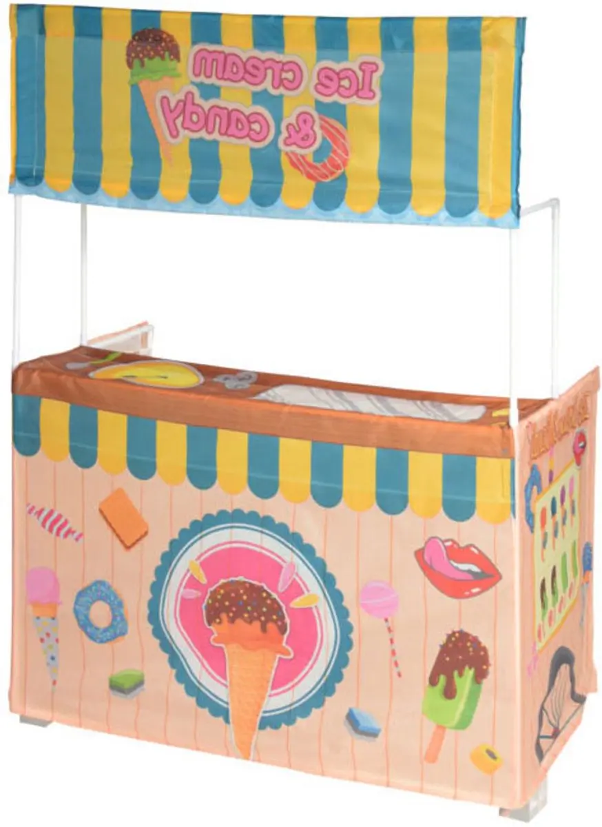 Koopman Speeltent IJskraam Winkel 123cm - Meerkleurig - afbeelding 2 van 3
