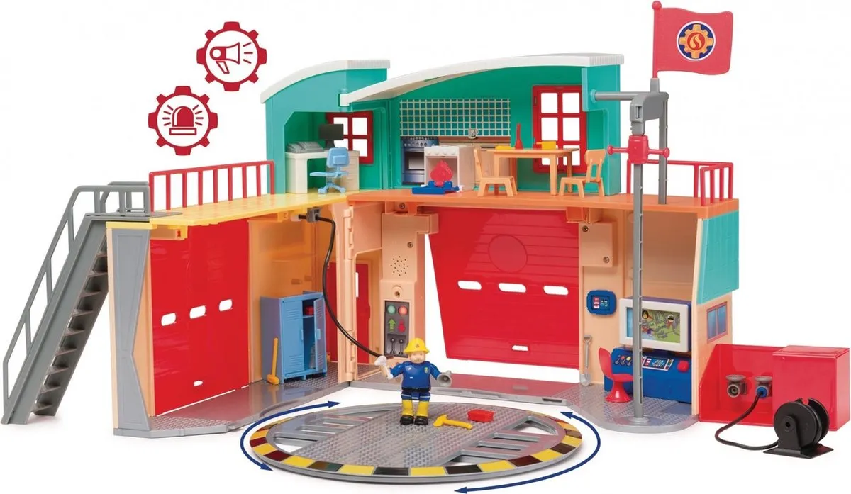 Smoby Sam de Brandweerman Brandweerkazerne