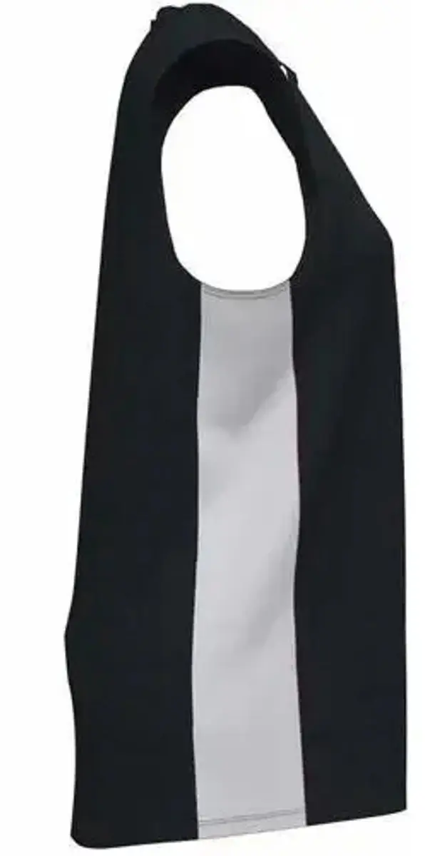 Joma Cancha III Mouwloze Dames Trui - Zwart/Wit - afbeelding 2 van 2
