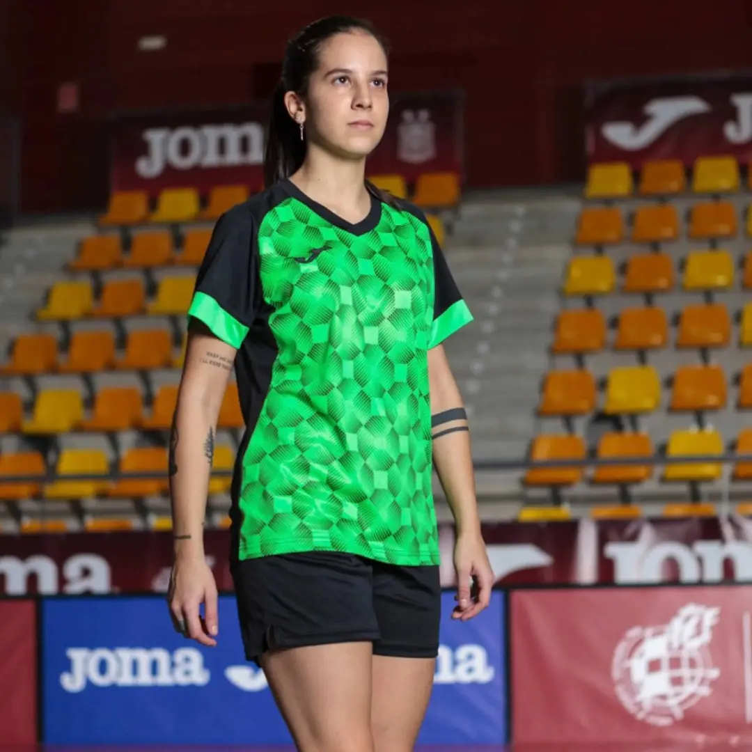 Joma Supernova III T-shirt Vrouw - Groen/Zwart S