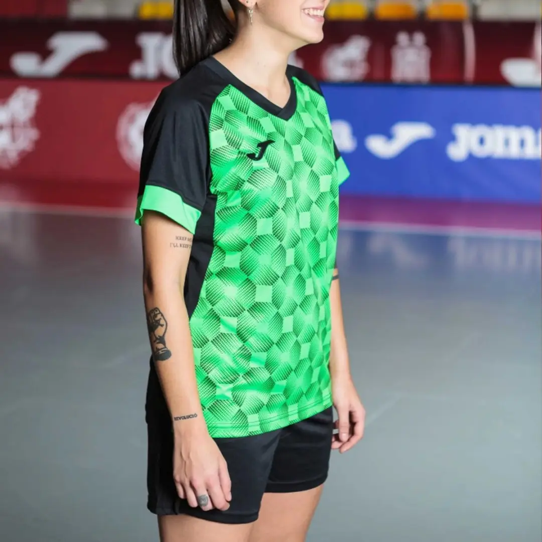 Joma Supernova III T-shirt Vrouw - Groen/Zwart S