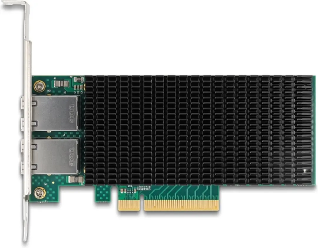 Delock PCI Express x8 Kaart 2x RJ45 10Gbps X540 - Zwart - afbeelding 2 van 4