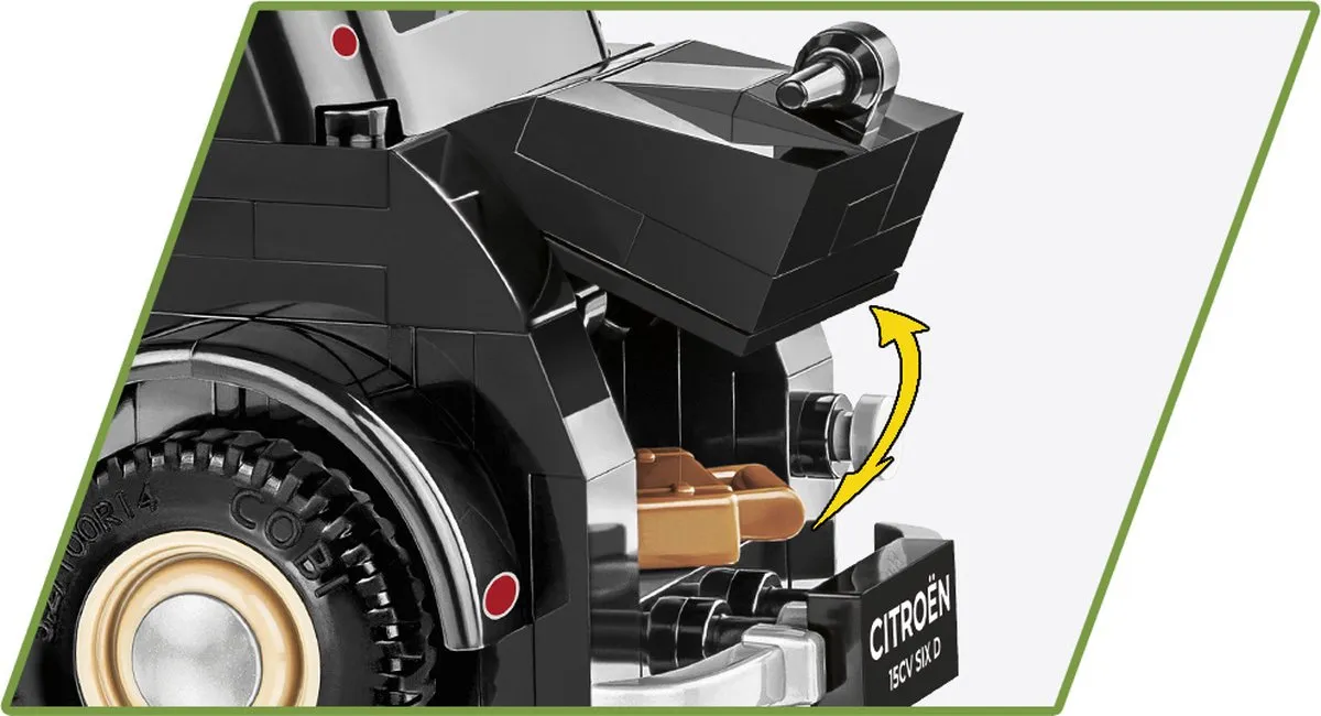 Cobi Citroën 15CV Six D 2267 - 262 Onderdelen - 1:35 - Zwart