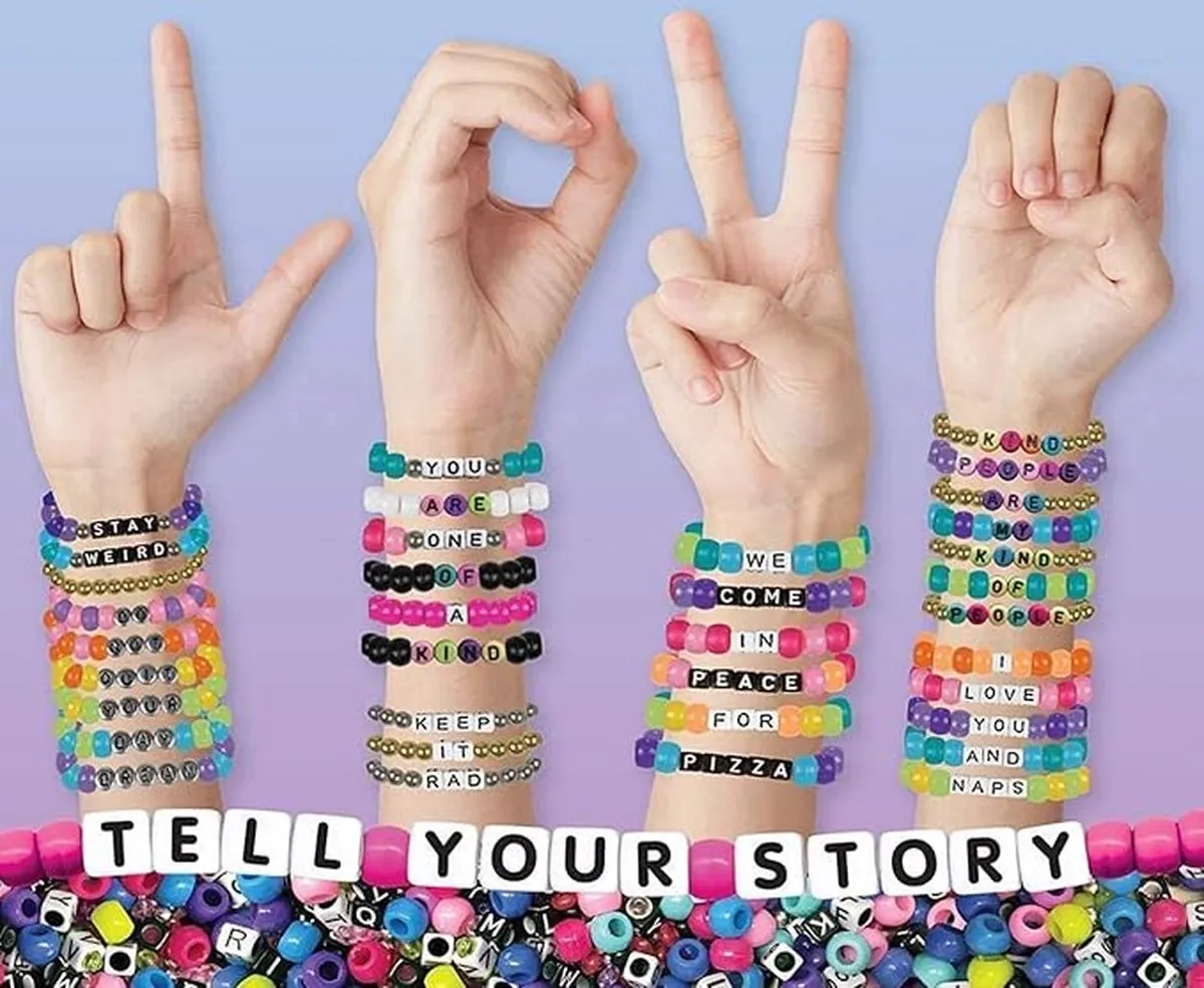 Crayola Creations Maak je Eigen Armbanden Alfabetkralen - Veelkleurig