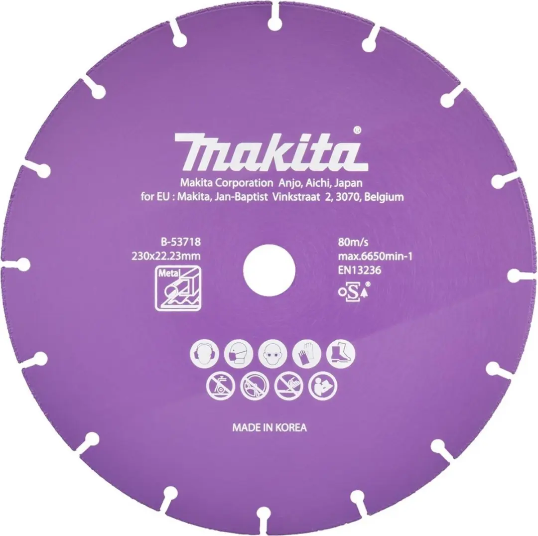 Makita B-53718 Doorslijpschijf