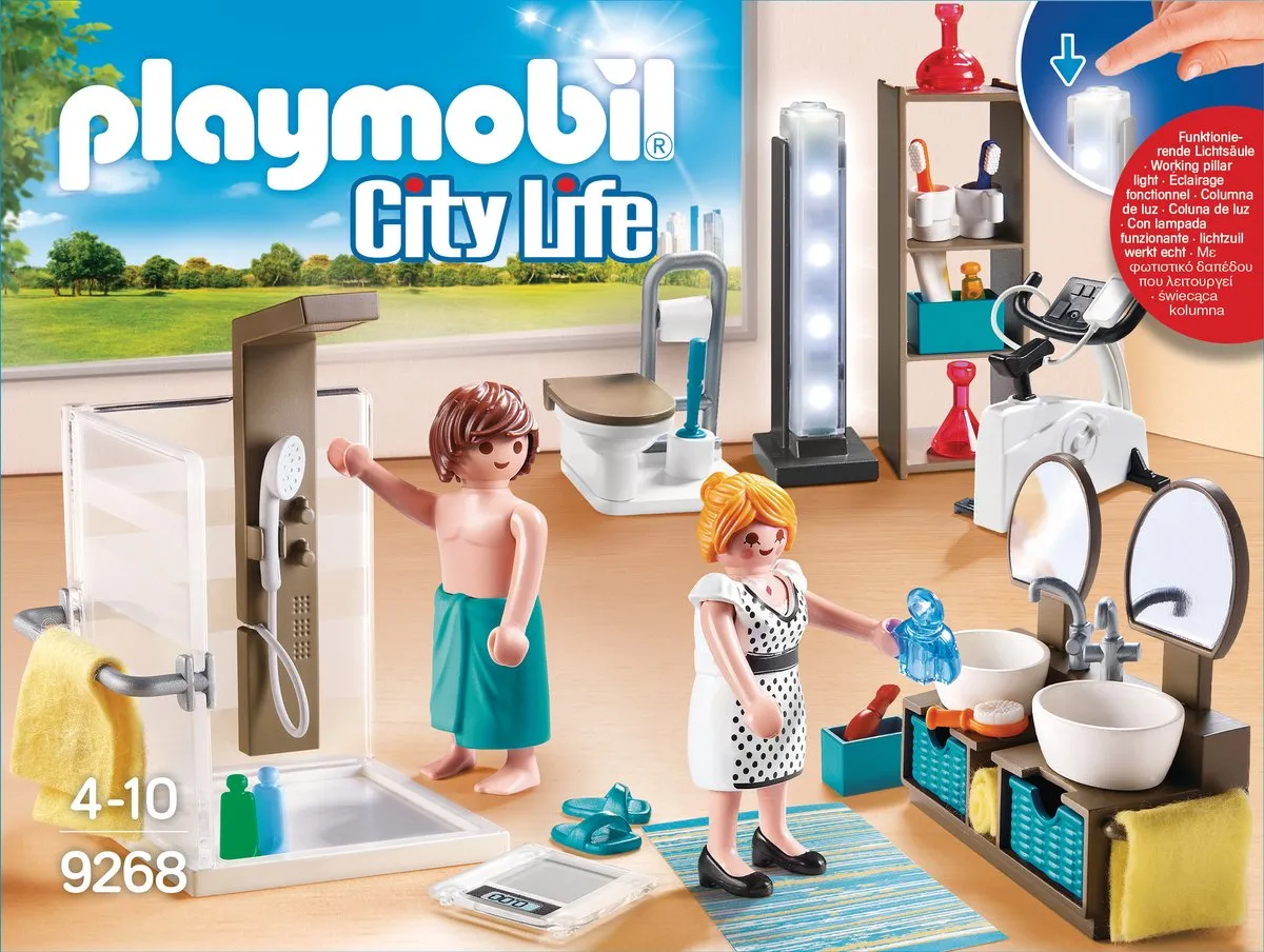 Playmobil City Life Badkamer met douche 9268 - Multicolor