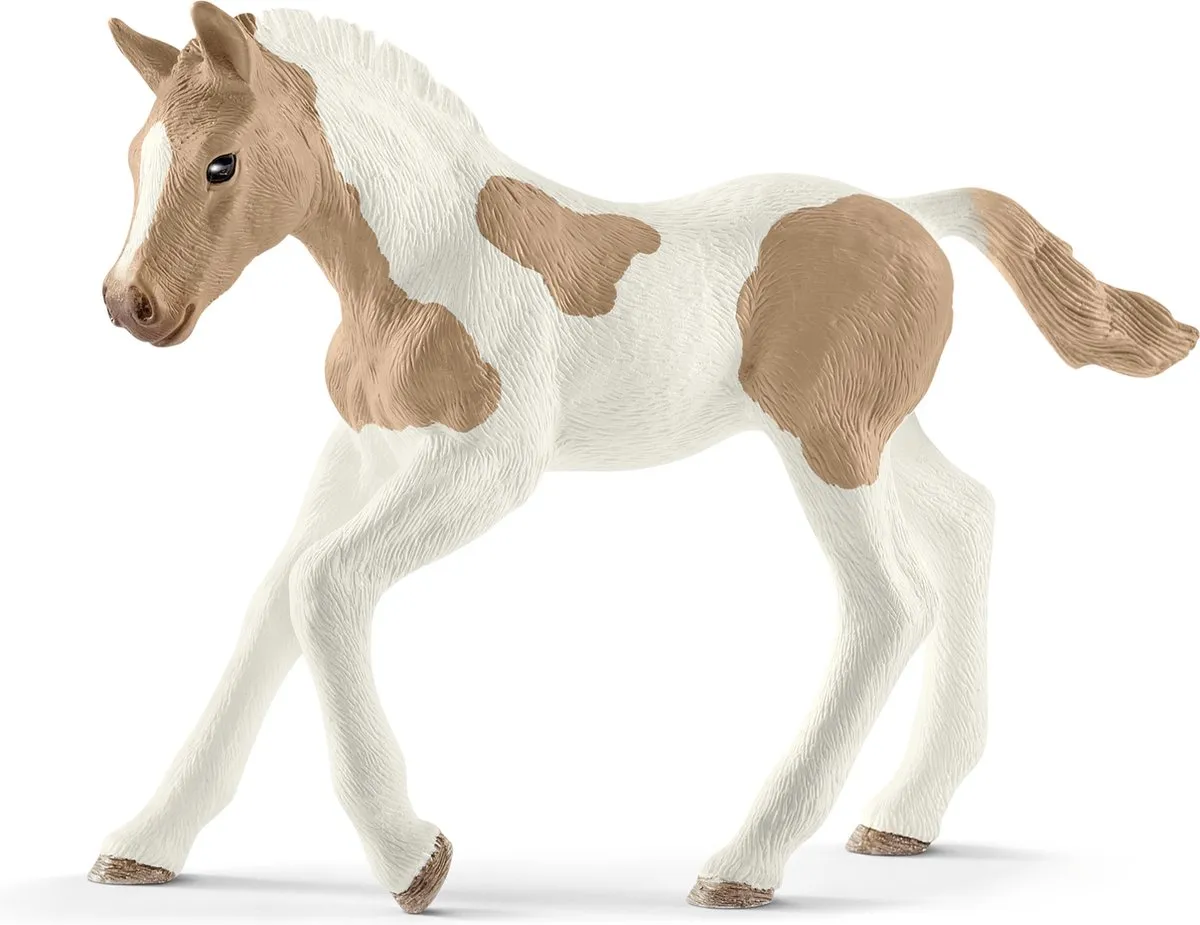 Schleich Horse Club Paint Veulen Speelfiguur 13886 - Wit/Beige